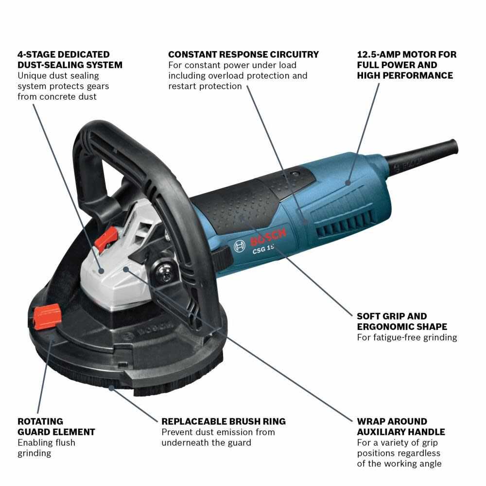 Bosch, Bosch CSG15 5" Concrete Surfacing Grinder