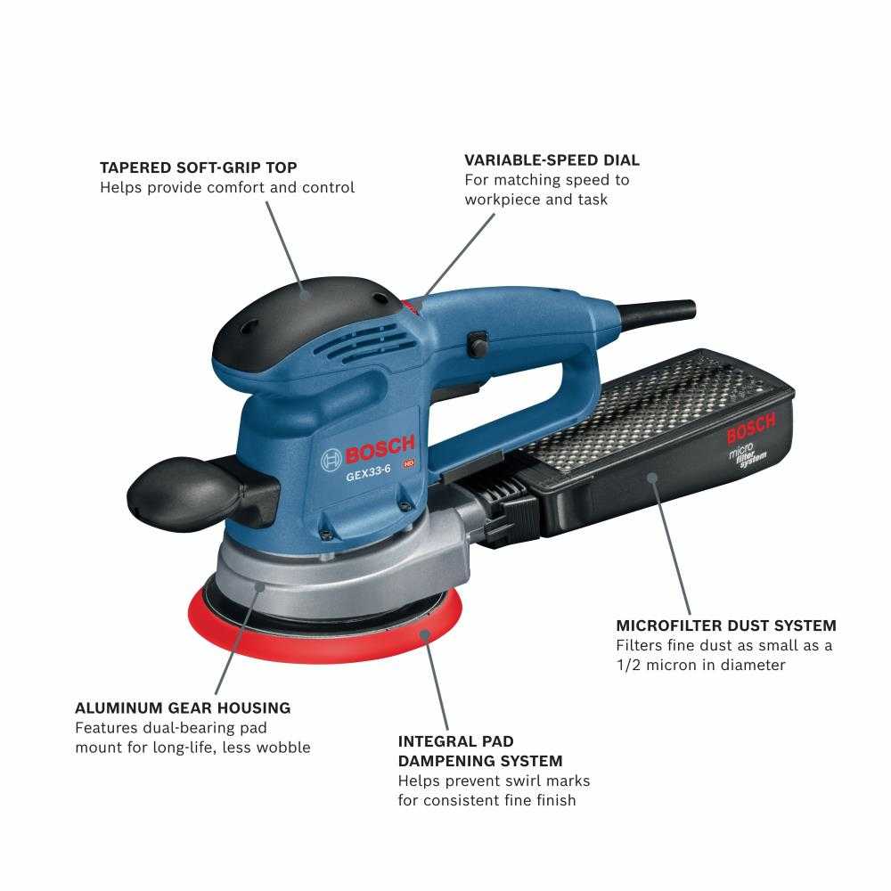 Bosch, Bosch GEX33-6N 6" Sander/Polisher