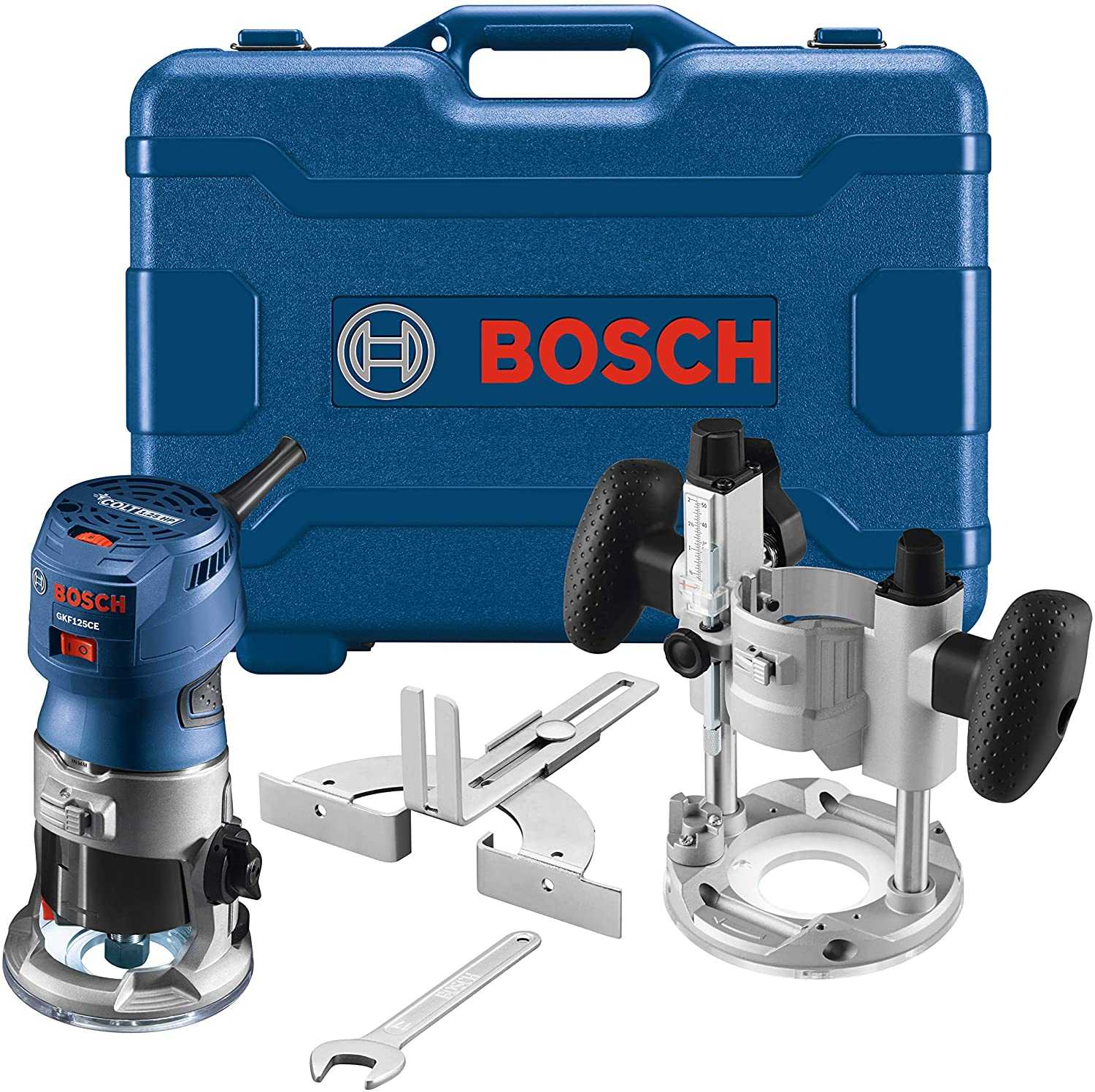 Bosch, Bosch GKF125CEPK Colt 1.25 HP (Max) Variable-Speed Palm Router Combination Kit