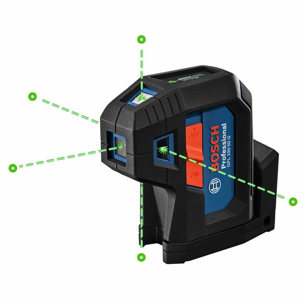 Bosch, Bosch GPL-100-50G Green-Beam Five-Point Self-Leveling Alignment Laser