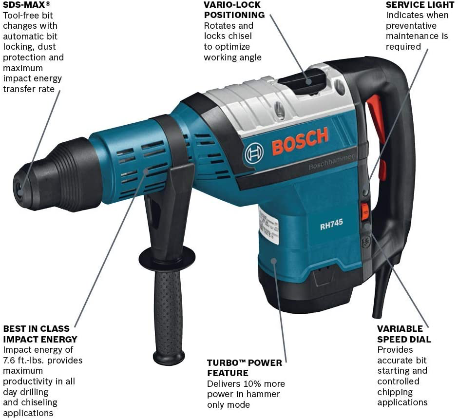 Bosch, Bosch RH745 1-3/4" SDS-Max Rotary Hammer