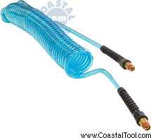 Coilhose Pneumatics, CoilHose PU14-25B-T FlexCoil Self-Storage Air Hose