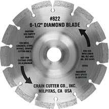 Crain, Crain 822 6-1/2" Super Saw Diamond Blade