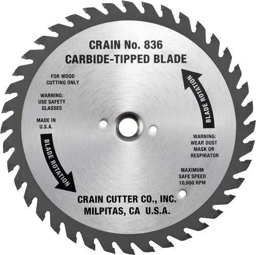 Crain, Crain 836 6-1/2" Undercut Saw Wood Blade