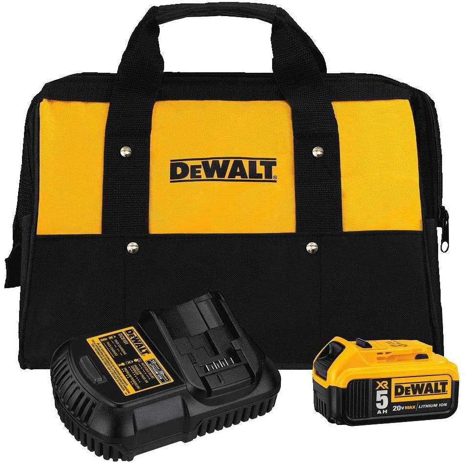 DeWalt, DeWalt DCB205CK 20V MAX Battery/Charger Kit with Bag