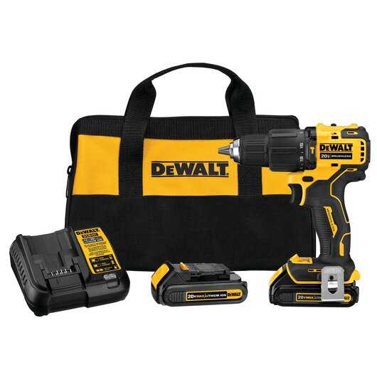 DeWalt, DeWalt DCD709C2 ATOMIC 20V MAX* Brushless Compact Cordless 1/2" Hammer Drill/Driver Kit