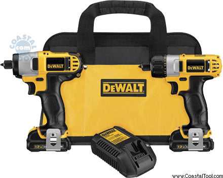 DeWalt, DeWalt DCK210S2 12V Li-Ion 2-Tool Cordless Combo Kit