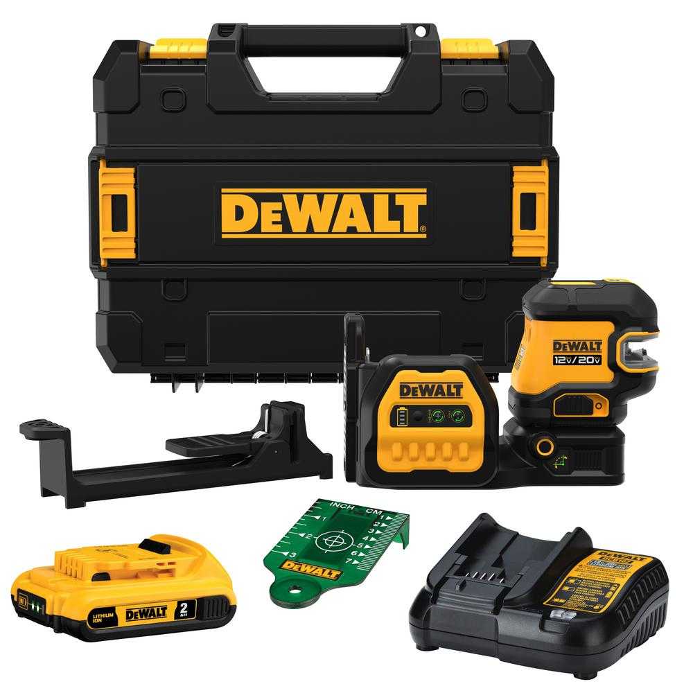 DeWalt, DeWalt DCLE34220G 12V / 20V MAX Cross Line 2-Spot Combo Green Laser Kit