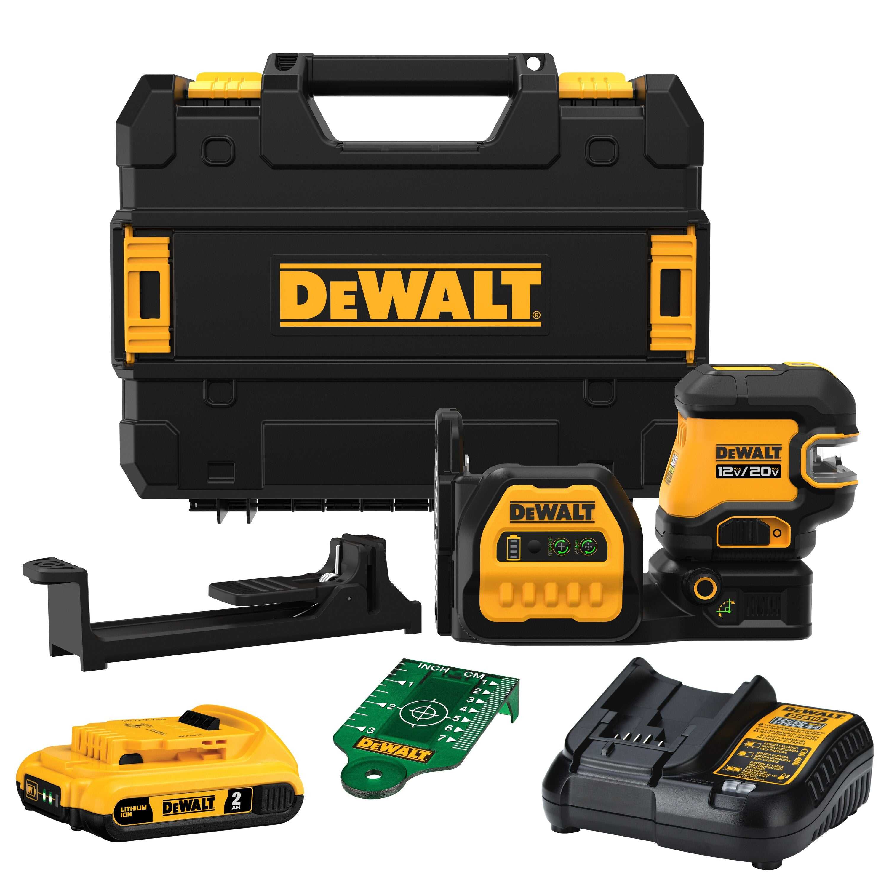 DeWalt, DeWalt DCLE34520G 20V MAX 5-Spot Green Line Laser Kit