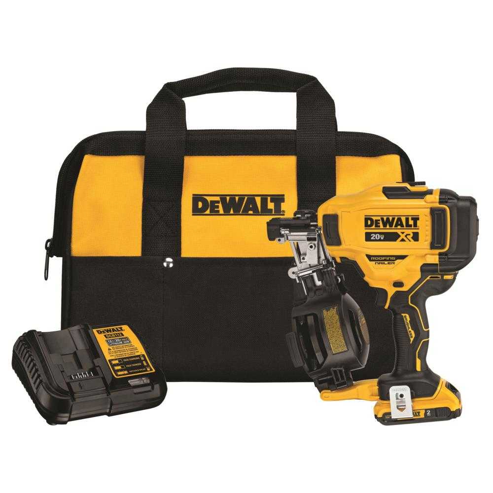 DeWalt, DeWalt DCN45RND1 20V Max Cordless 15 Degree Coil Roofing Nailer Kit