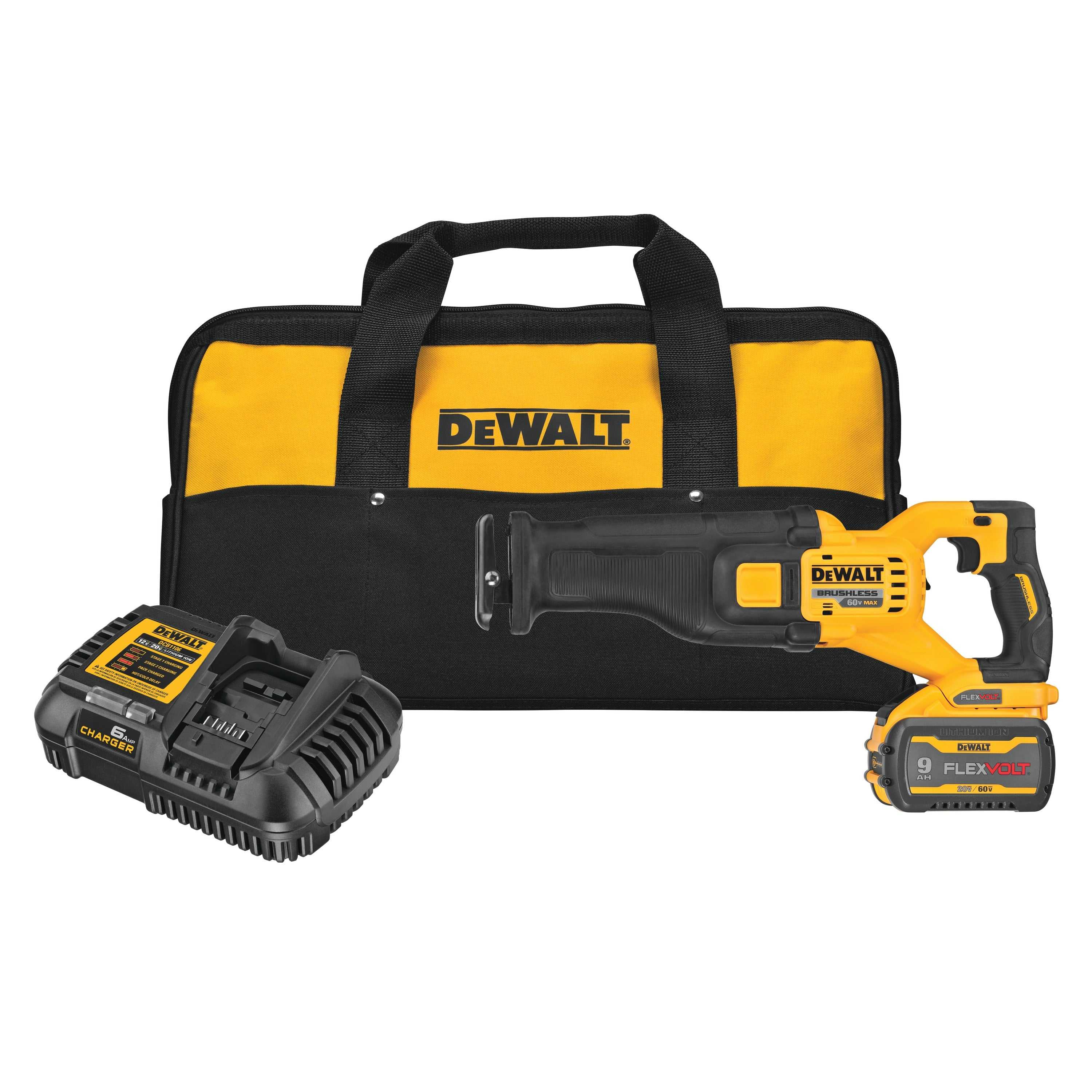 DeWalt, DeWalt DCS389X1 Flexvolt 60V MAX Brushless Cordless Reciprocating Saw Kit