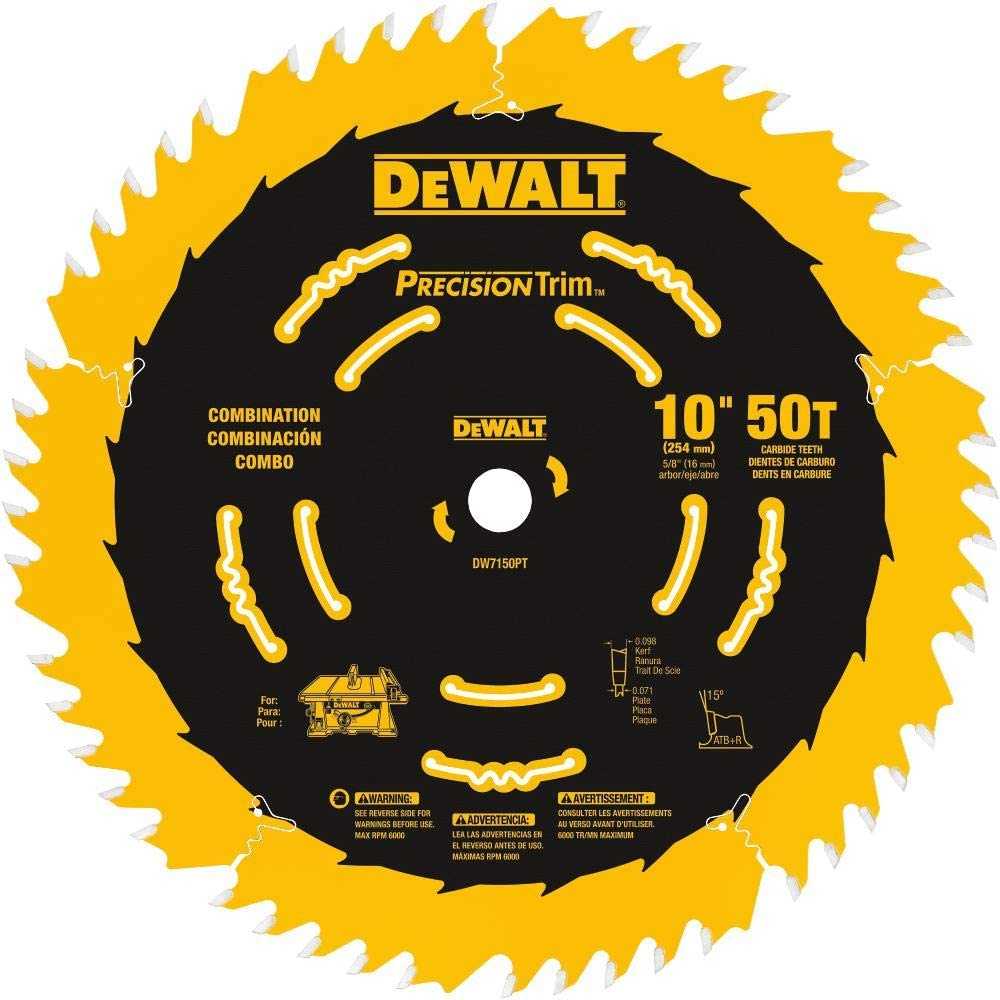 DeWalt, DeWalt DW7150PT 10" 50 Tooth Combination Saw Blade