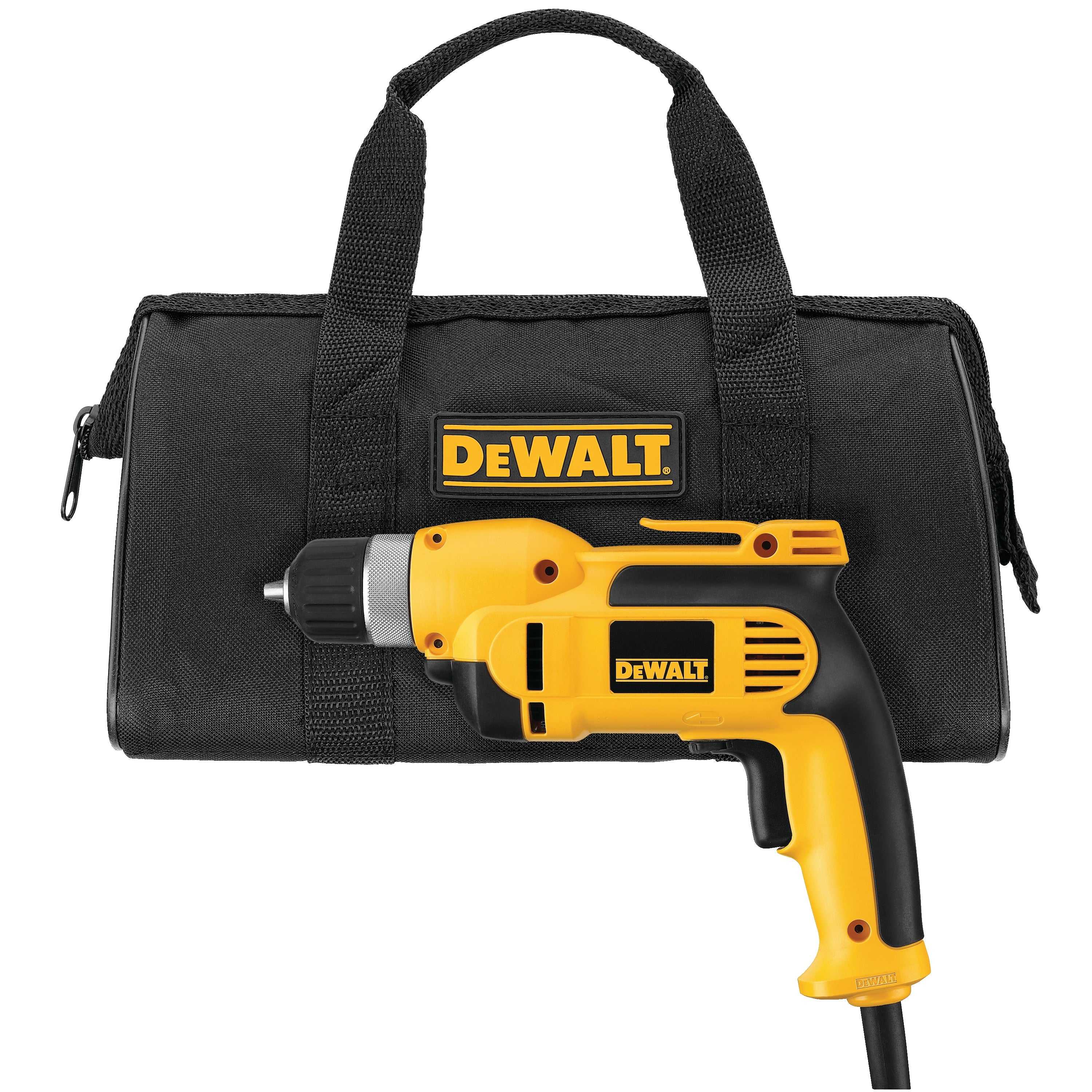 DeWalt, DeWalt DWD110K 3/8" VSR Pistol Grip Drill Kit with Keyless Chuck