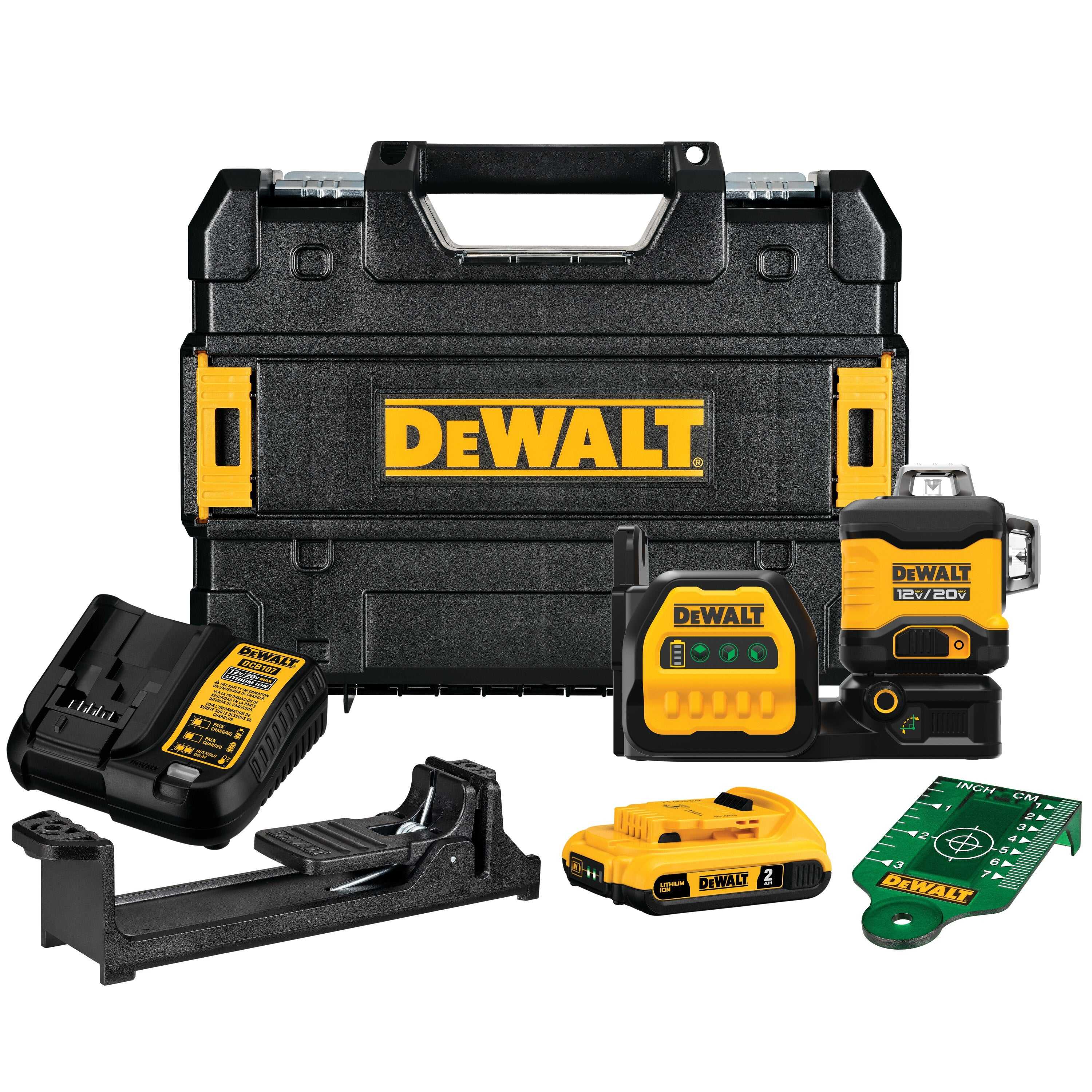 DeWalt, Dewalt DCLE34030G 20V MAX 3 x 360 Green Laser Kit