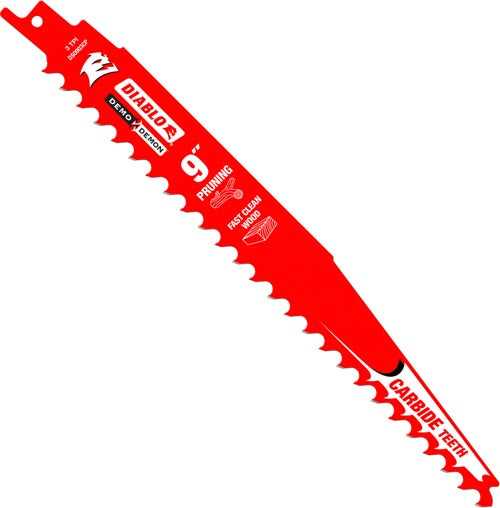 Diablo, Diablo 9" Carbide Tipped Reciprocating Saw Blades for Clean Wood & Pruning