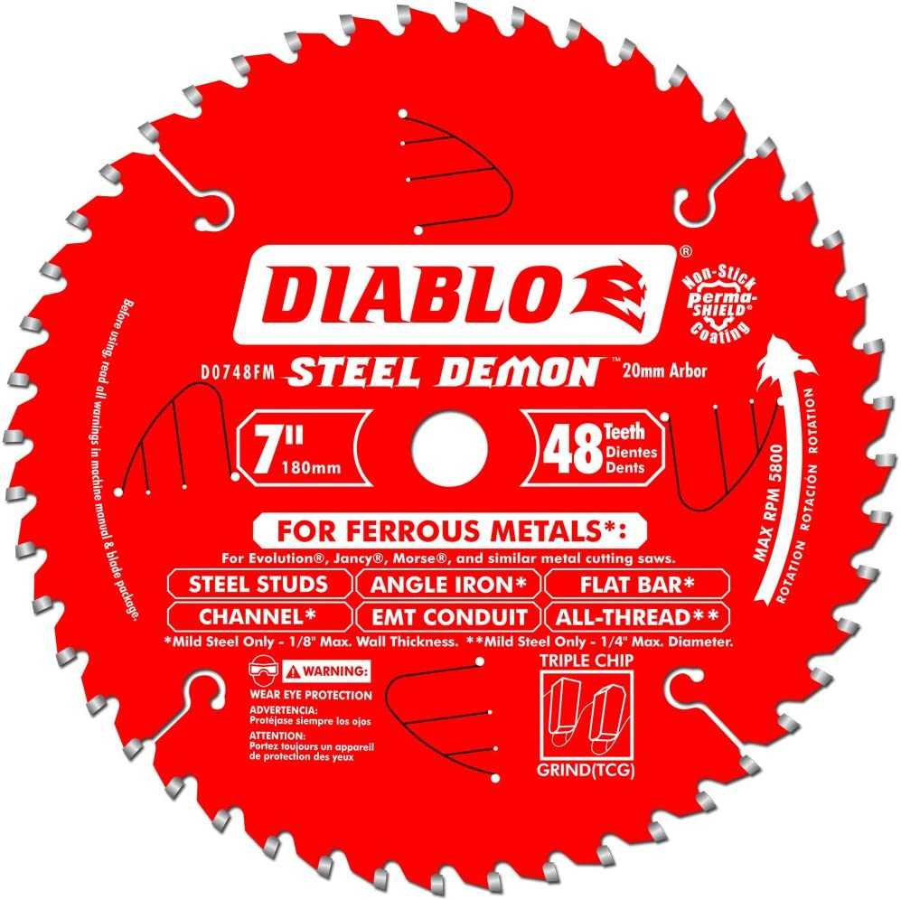 Diablo, Diablo D0748FM 7" Steel Demon Saw Blade