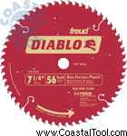 Diablo, Diablo D0756N 7-1/2" Non-Ferrous/Plastic Saw Blade