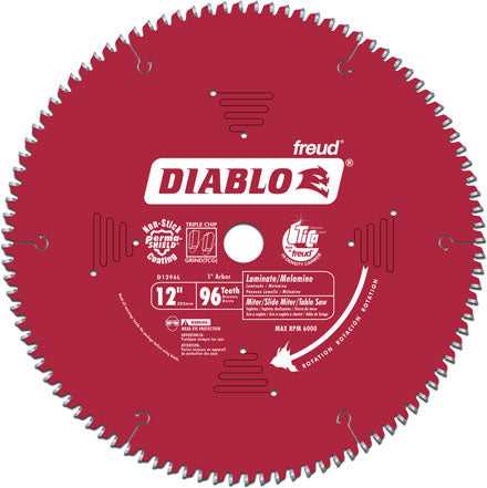 Diablo, Diablo D1296L 12" Laminate/Melamine/Laminate Flooring Saw Blade