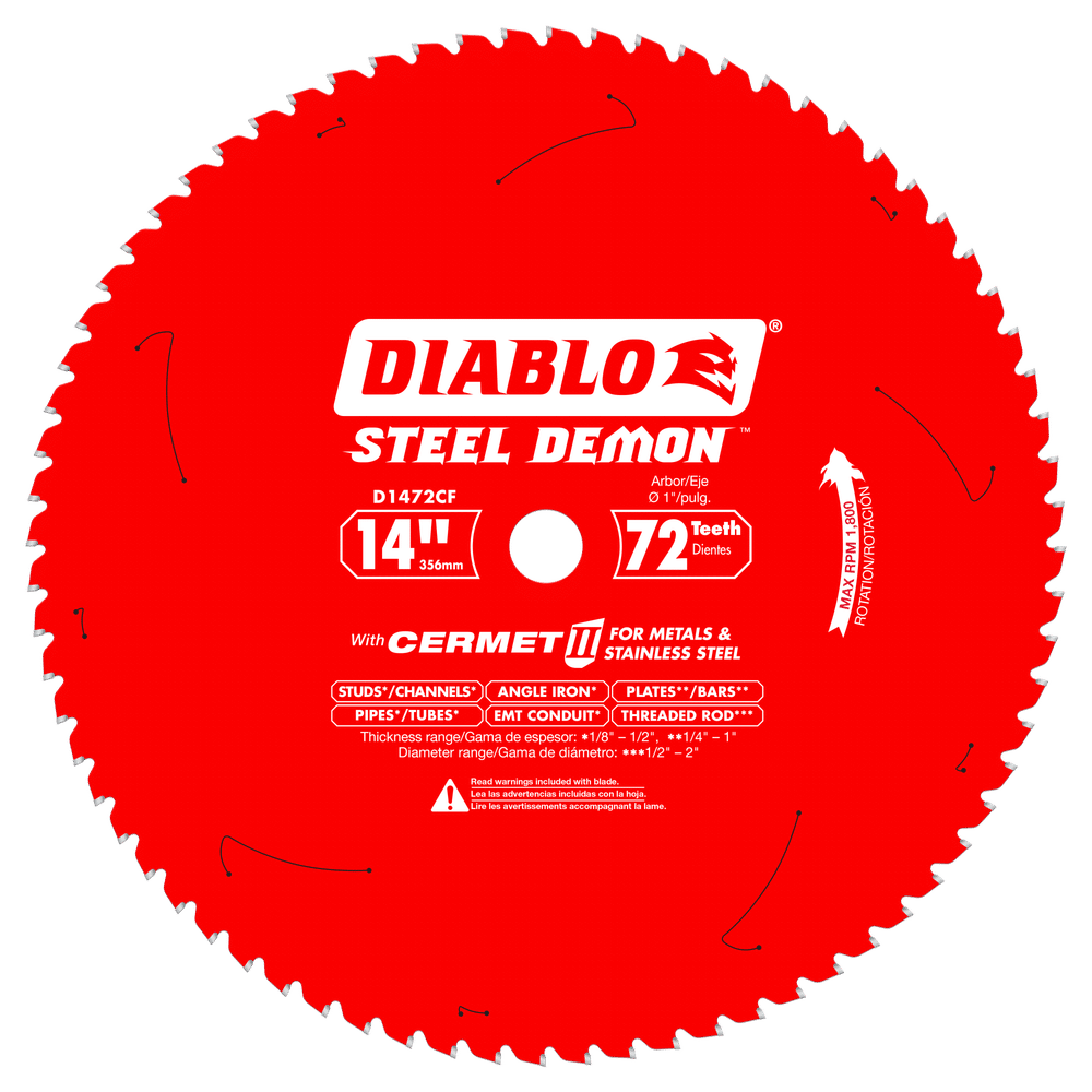 Diablo, Diablo D1472CF 14" x 72 Tooth Cermet II Saw Blade