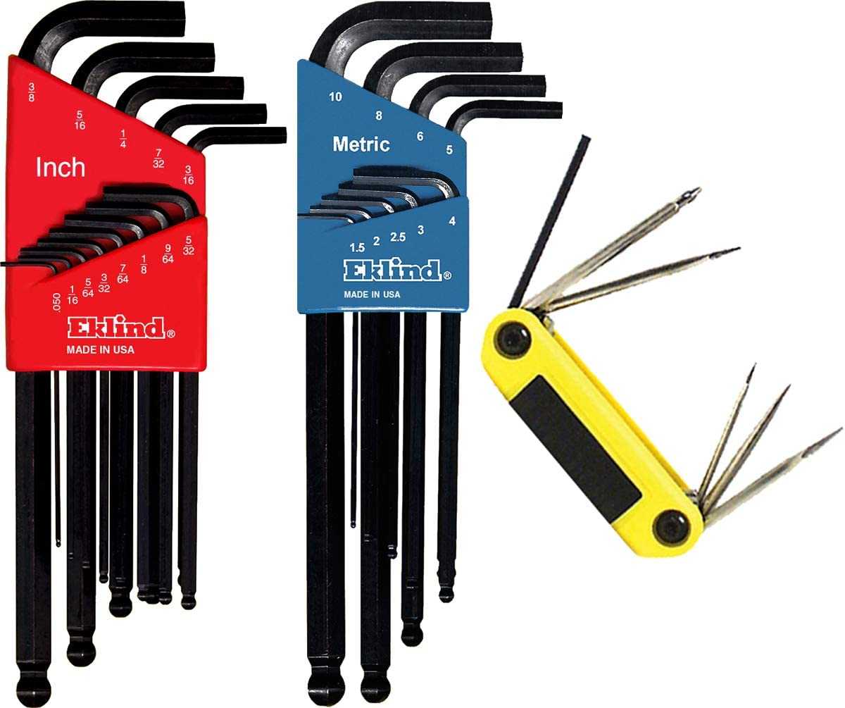 Eklind, Eklind 13228 Ball-Hex-L Key & Ergo-Fold Fold-Up Combo Pack