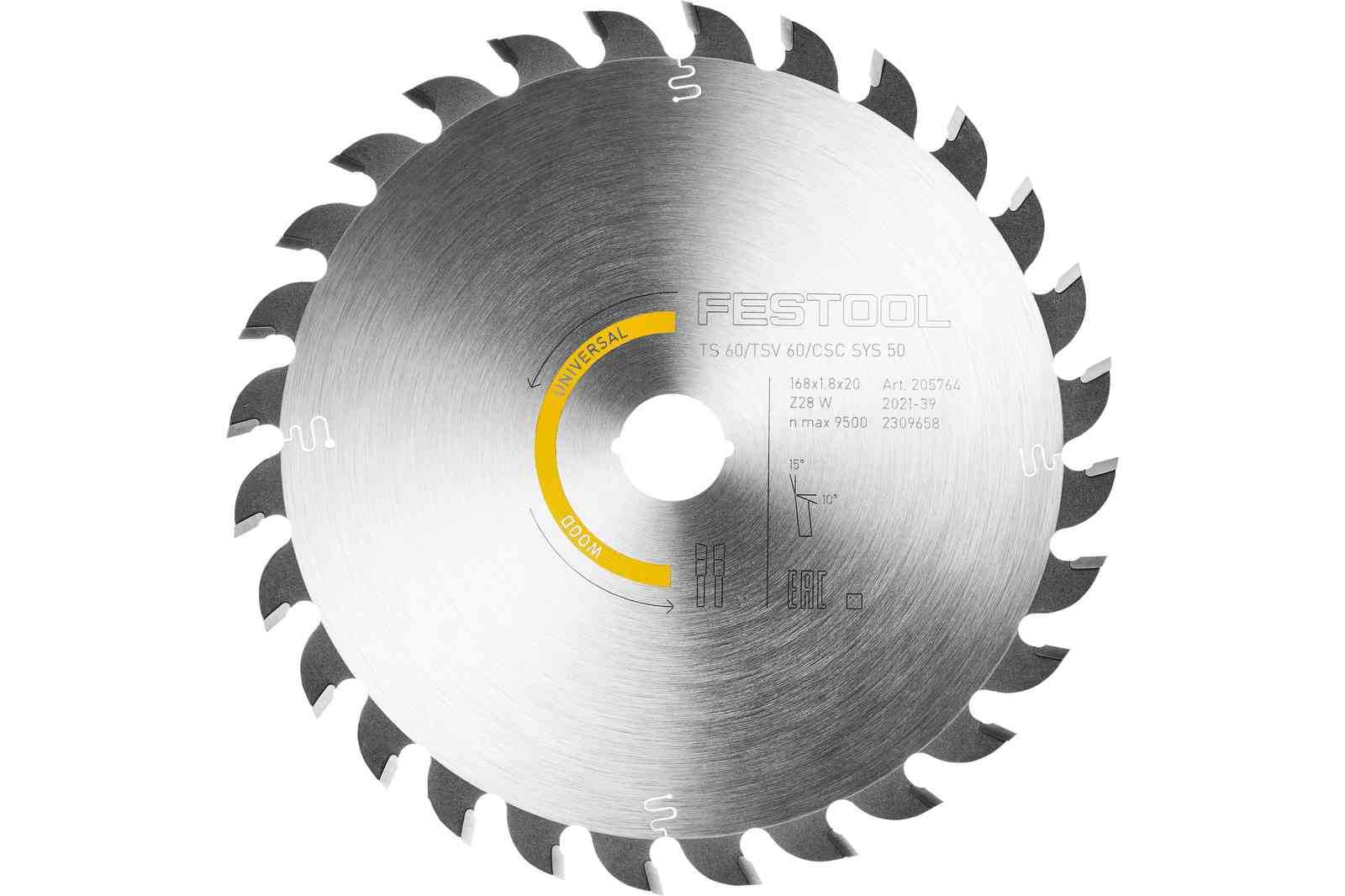 Festool, Festool 205771 WOOD UNIVERSAL HW 168mm Saw Blade