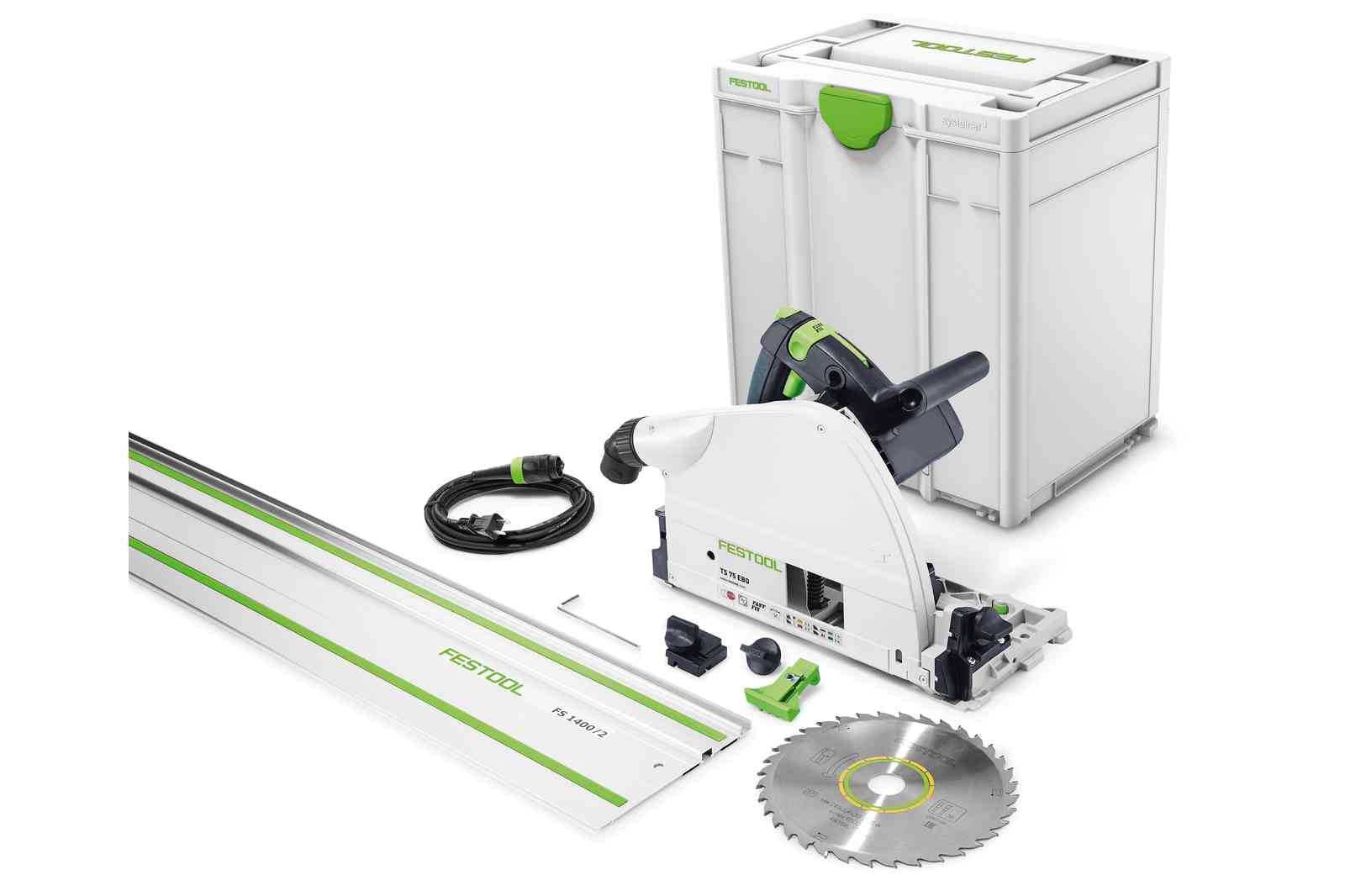 Festool, Festool 576119 TS 75 EQ-F-Plus Plunge Cut Track Saw w/Rail