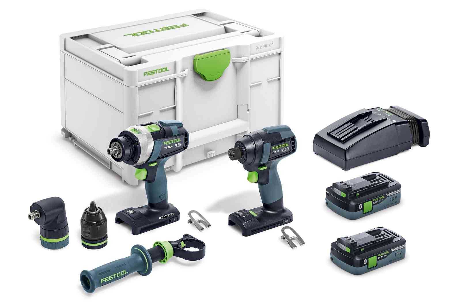 Festool, Festool 576996 TID 18 HPC I-Set TPC 18/4 2-Tool Combo Kit