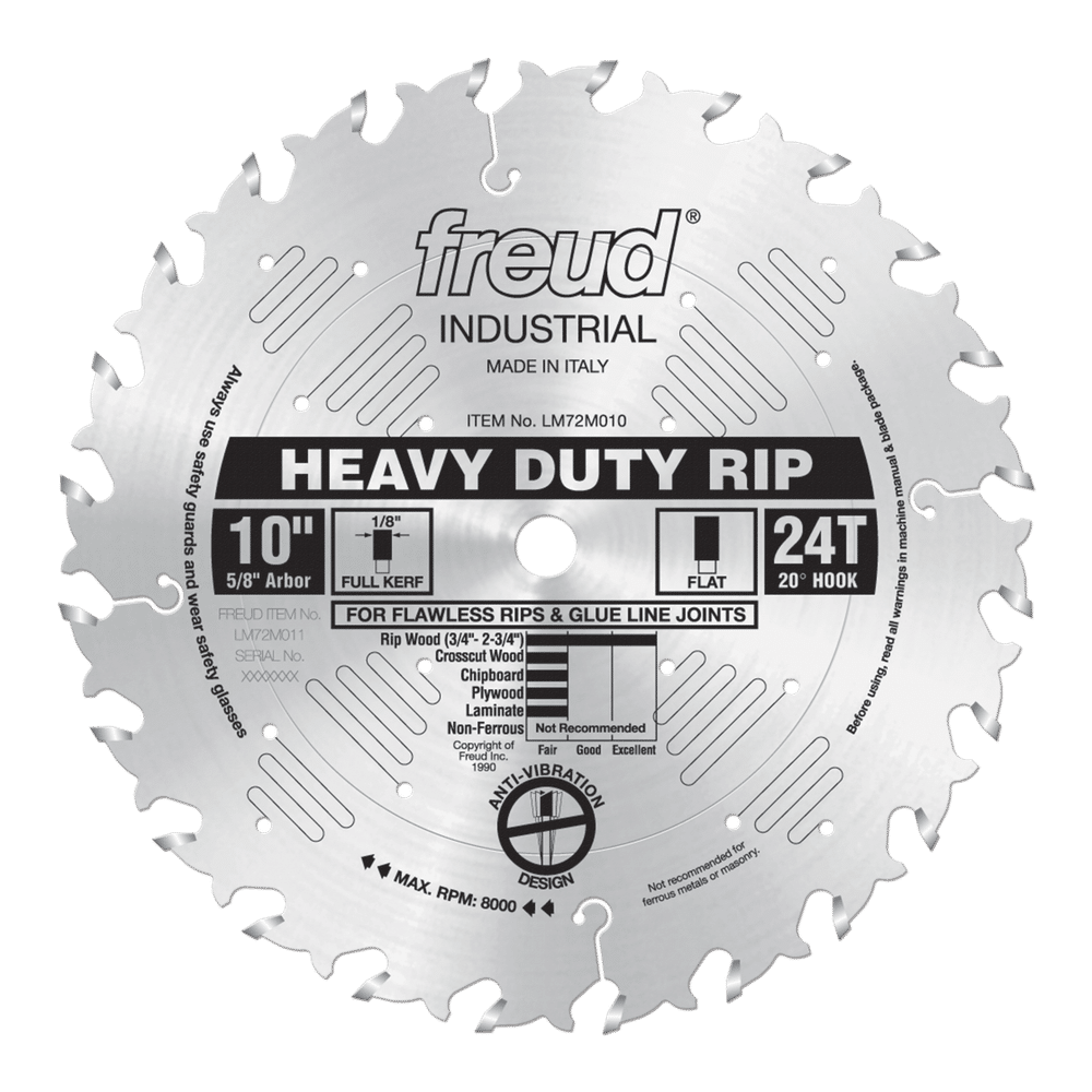 Freud, Freud LM72M010 10" Heavy Duty Rip Saw Blade