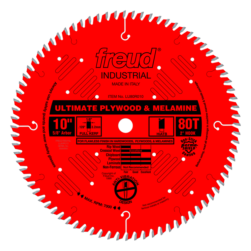 Freud, Freud LU80R010 10" Coated Precision Crosscut Saw Blade