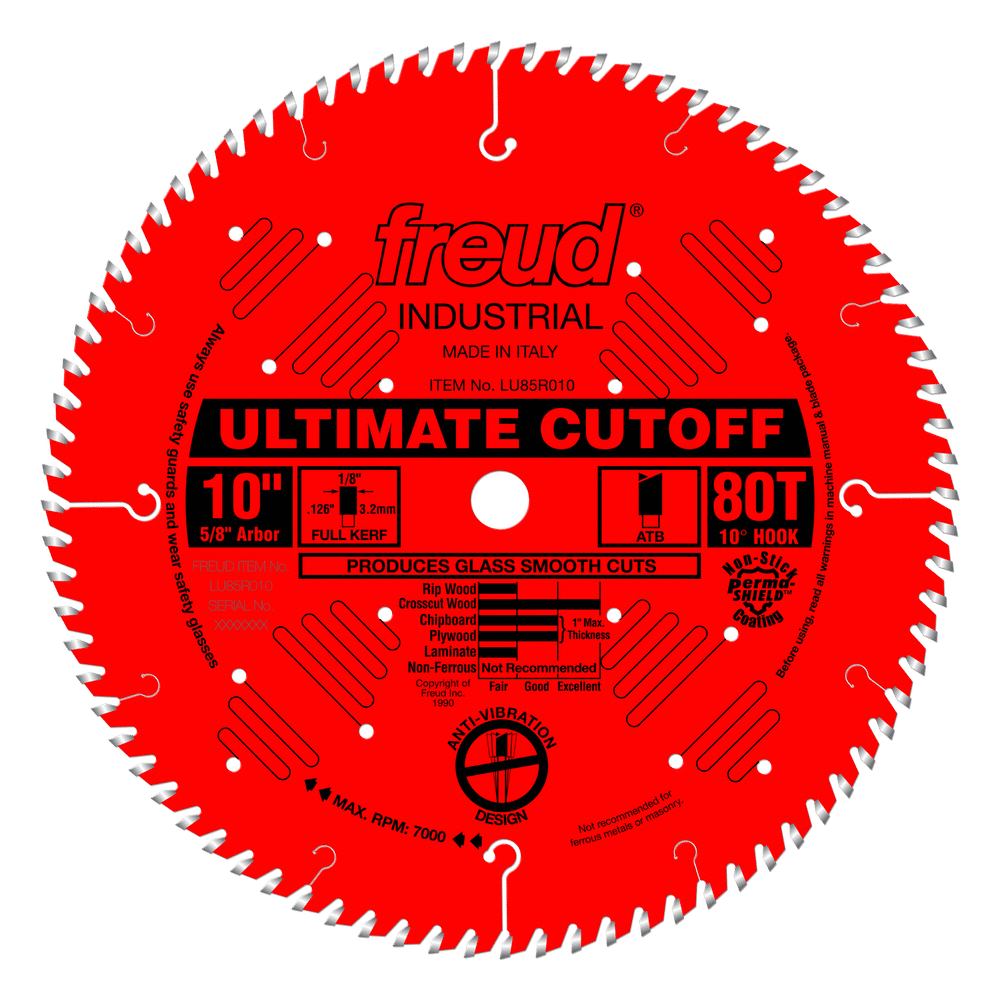 Freud, Freud LU85R010 10" Coated Ultimate Cut-0ff Saw Blade