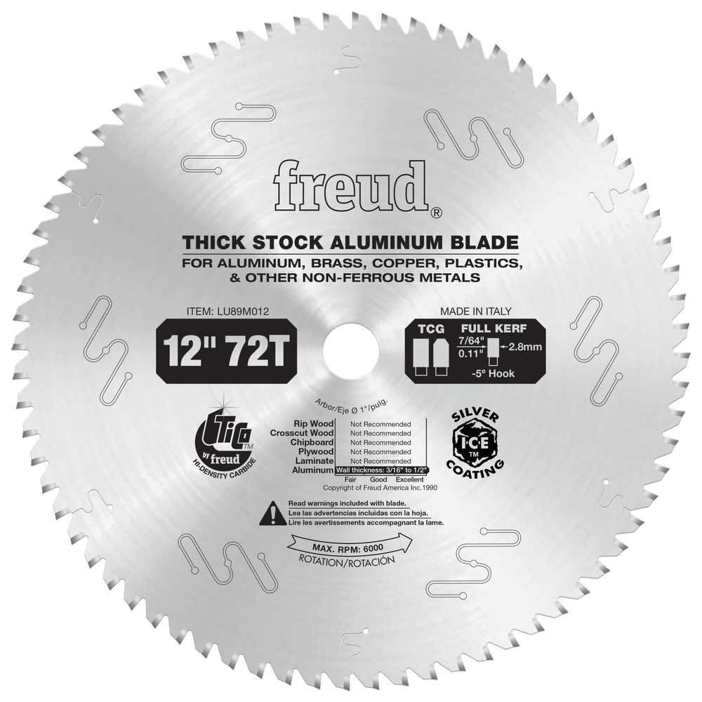 Freud, Freud LU89M012 12" Thick Stock Nonferrous Metal Saw Blade