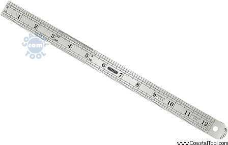 General Tools, General 1201ME 12" Precision Stainless Steel Rule