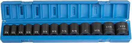 Grey, Grey Pneumatic 1312 1/2" Impact Socket Set