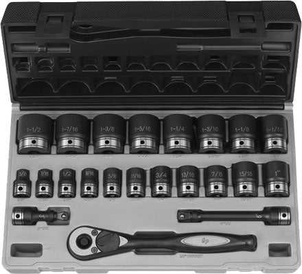 Grey, Grey Pneumatic 82622 1/2" Impact Duo-Socket Set