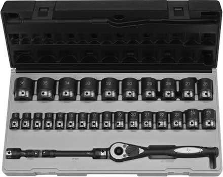 Grey, Grey Pneumatic 82629M 1/2" Impact Duo-Socket Set