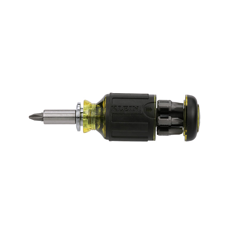 Klein, Klein 32308 8-in-1 Multi-Bit Adjustable Length Stubby Screwdriver