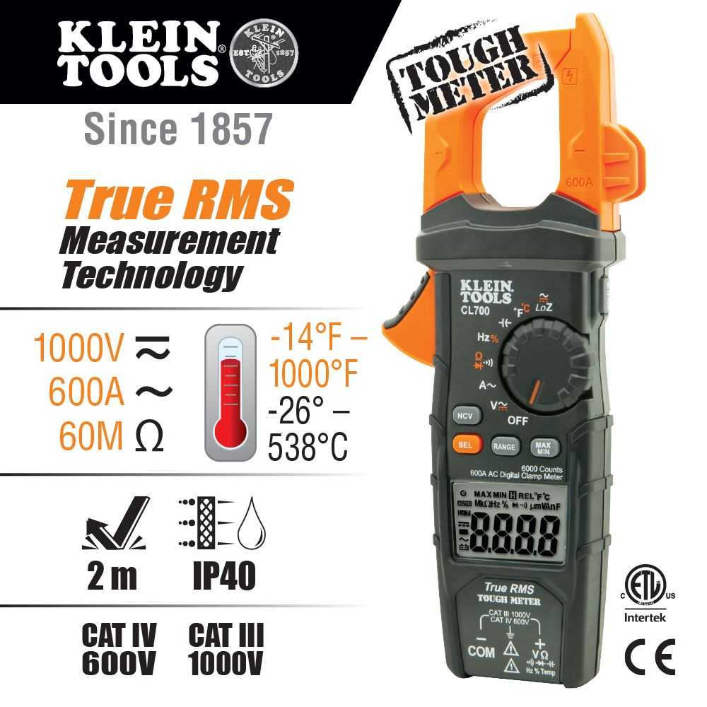 Klein, Klein CL700 Digital Clamp Meter