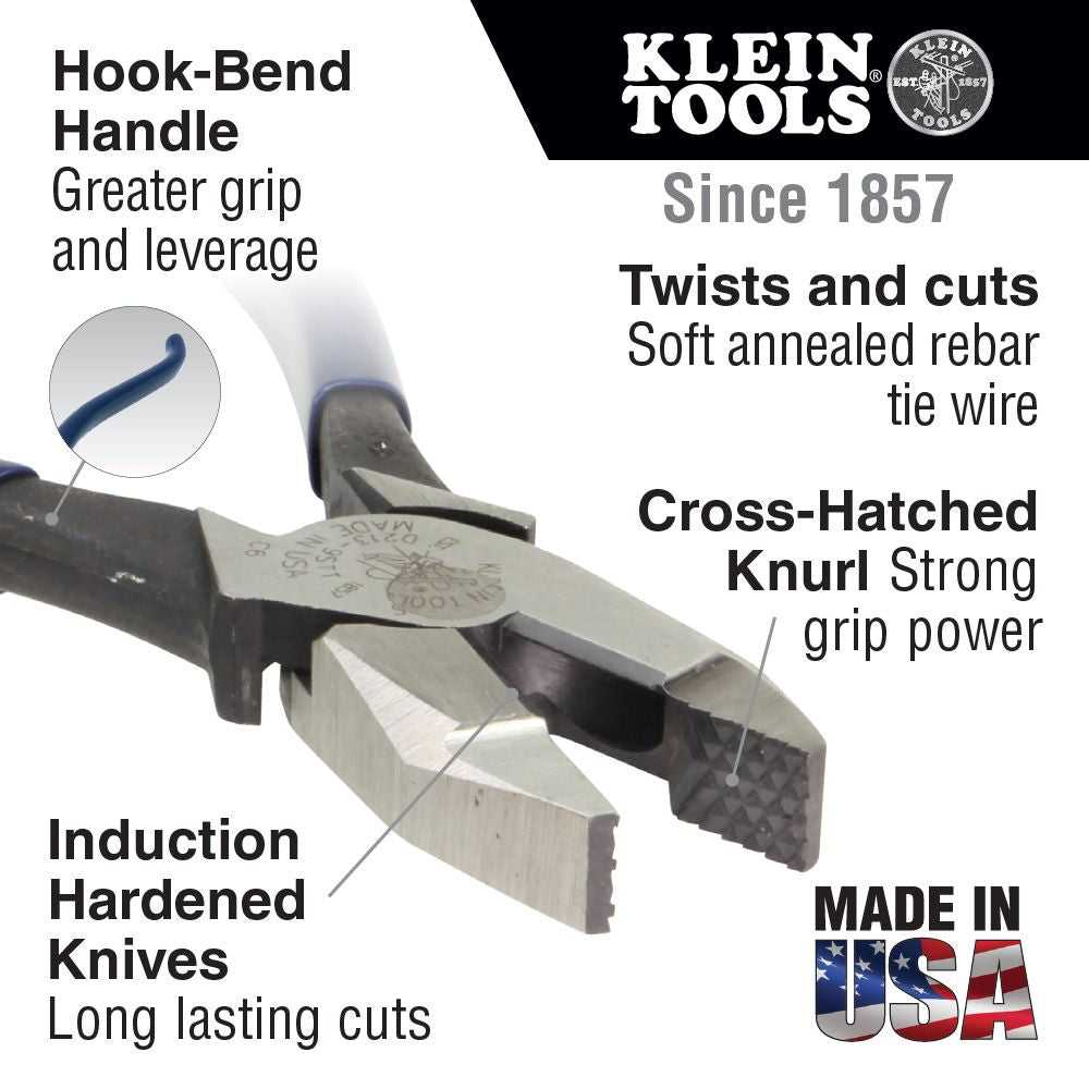 Klein, Klein D213-9ST High-Leverage Ironworker's Pliers