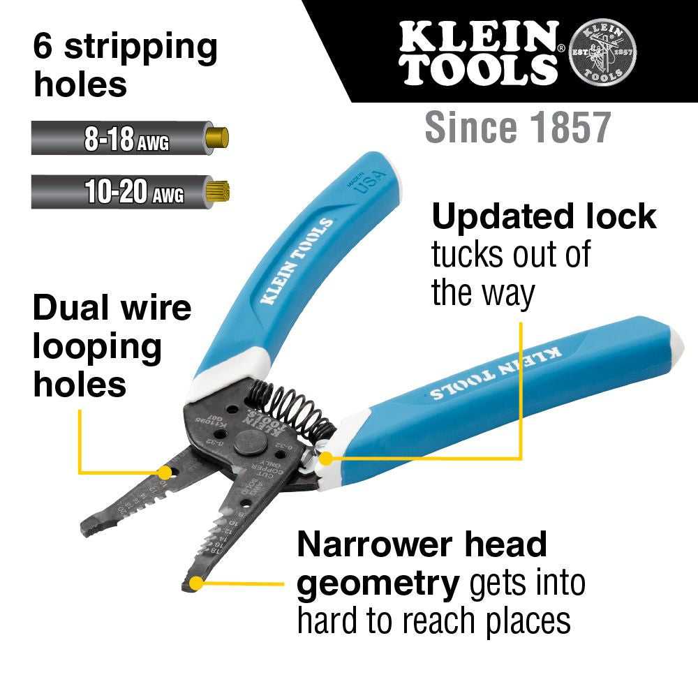 Klein, Klein K11095 Klein-Kurve Wire Stripper / Cutter