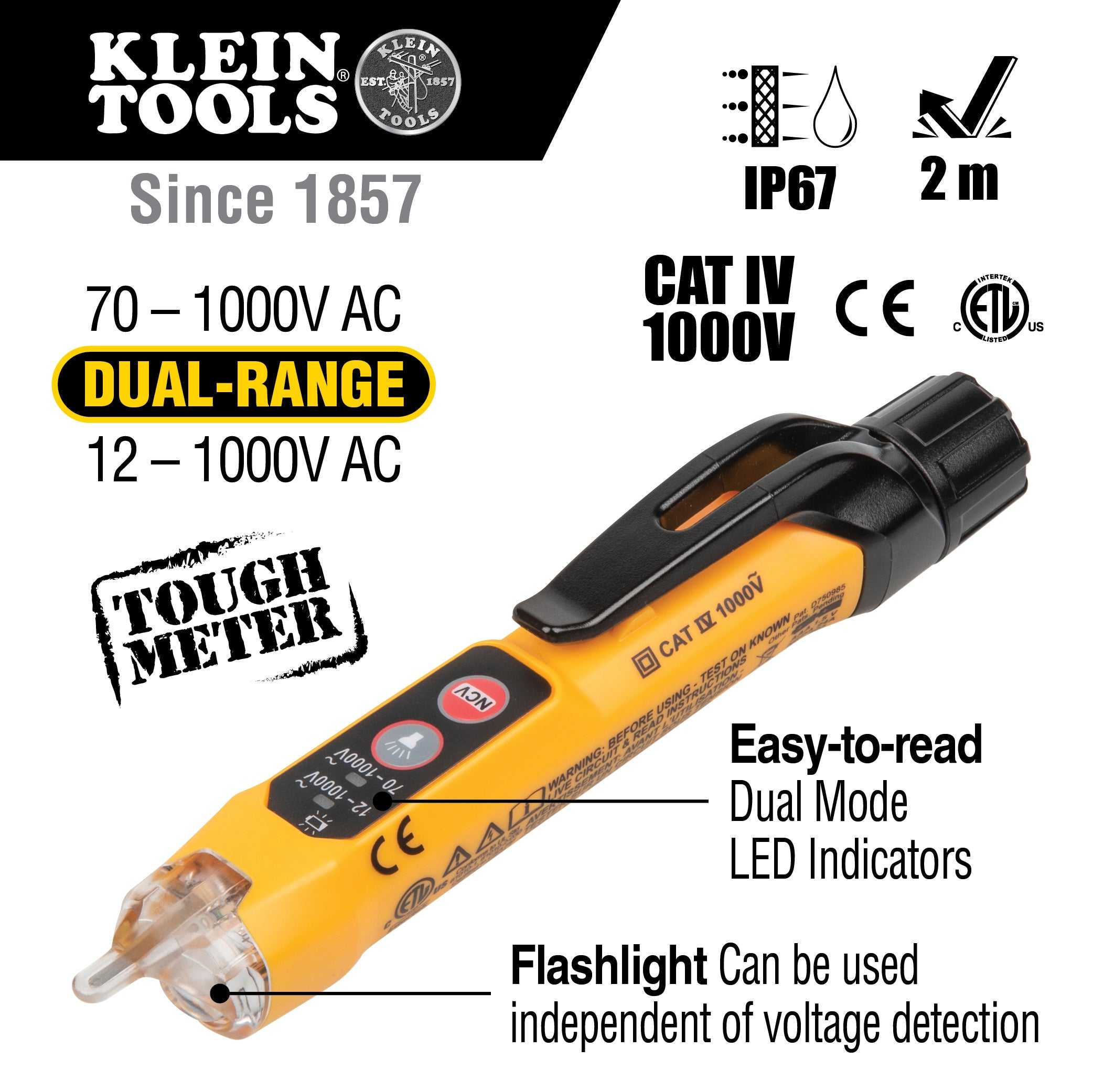 Klein, Klein NCVT-3P NCVT-3P Non-Contact Voltage Tester