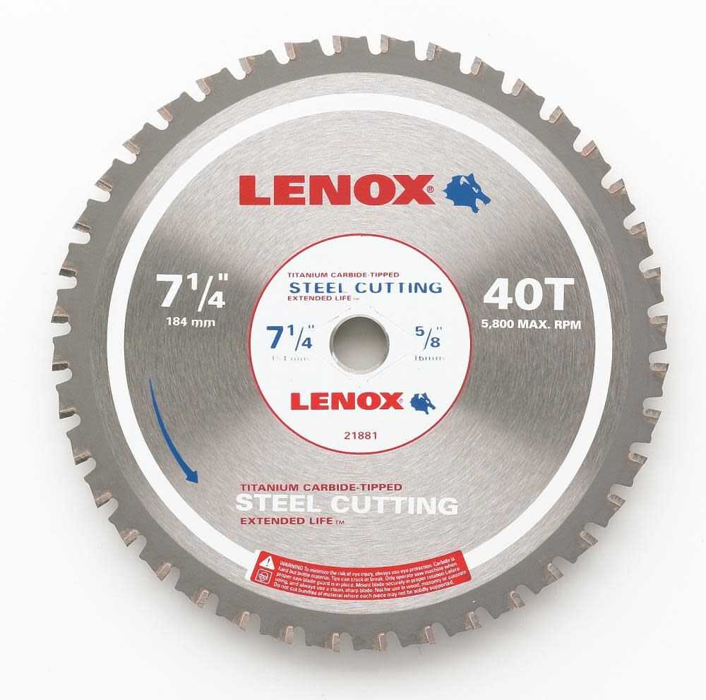 Lenox, Lenox 21881 7-1/4" Metal Cutting Circular Saw Blade