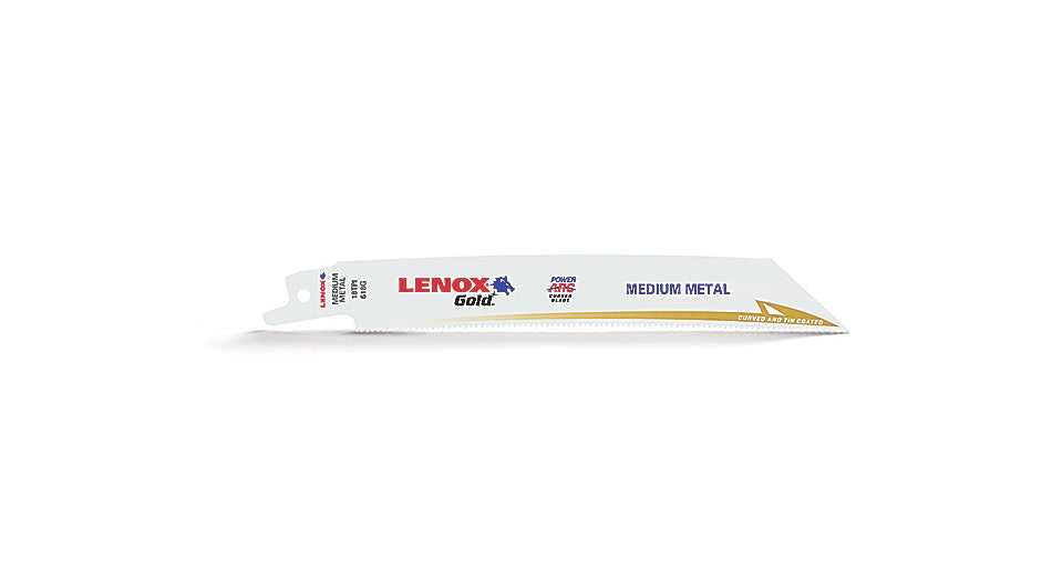 Lenox, Lenox Gold Power Arc Curved Metal Reciprocating Saw Blades