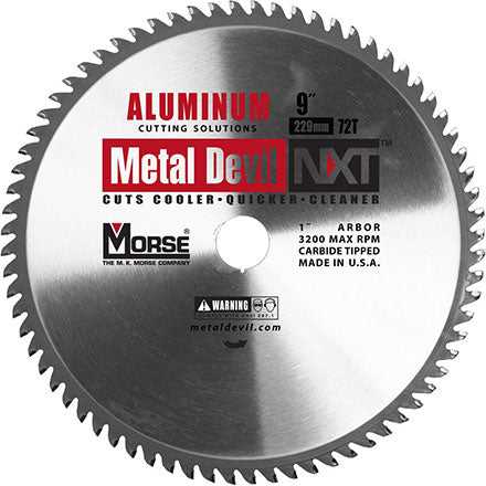 MK Morse, MK Morse CSM972NAC 9" Metal Devil NXT Aluminum Cutting Blade