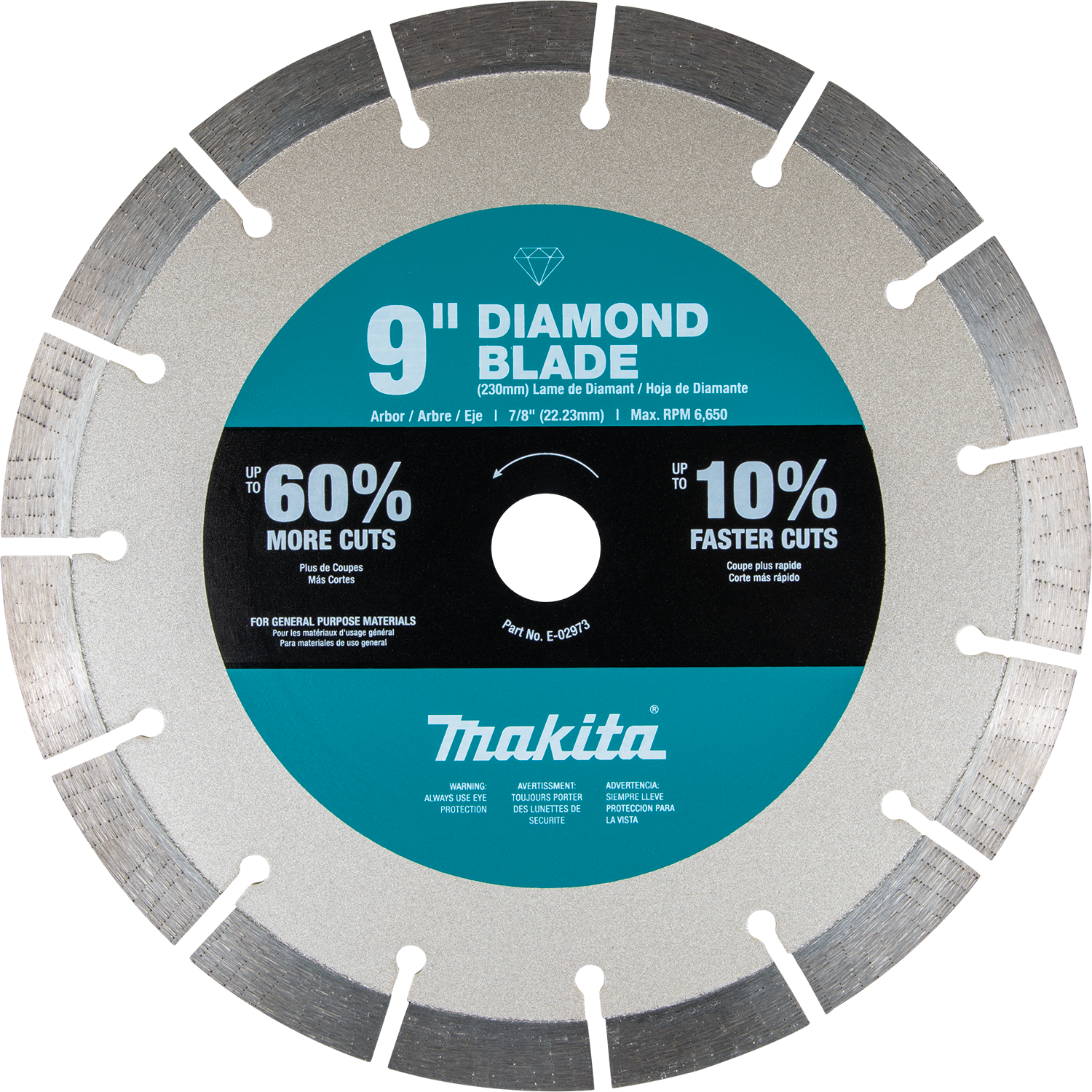 Makita, Makita E-02973 9" Ultra-Premium Plus Diamond Blade, Segmented, General Purpose