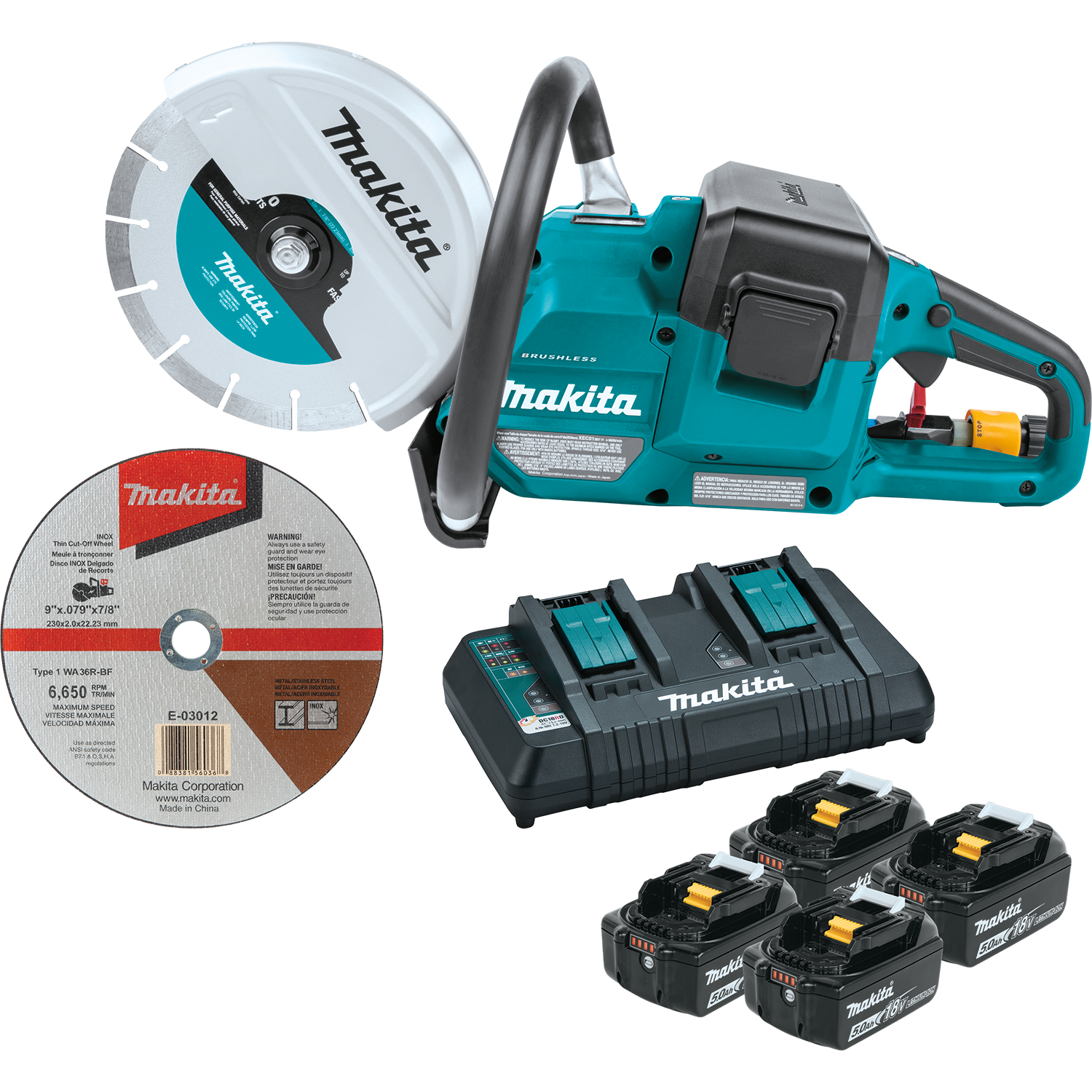 Makita, Makita EC01PT1 18V X2 (36V) LXT Lithium-Ion Brushless Cordless 9" Power Cutter Kit