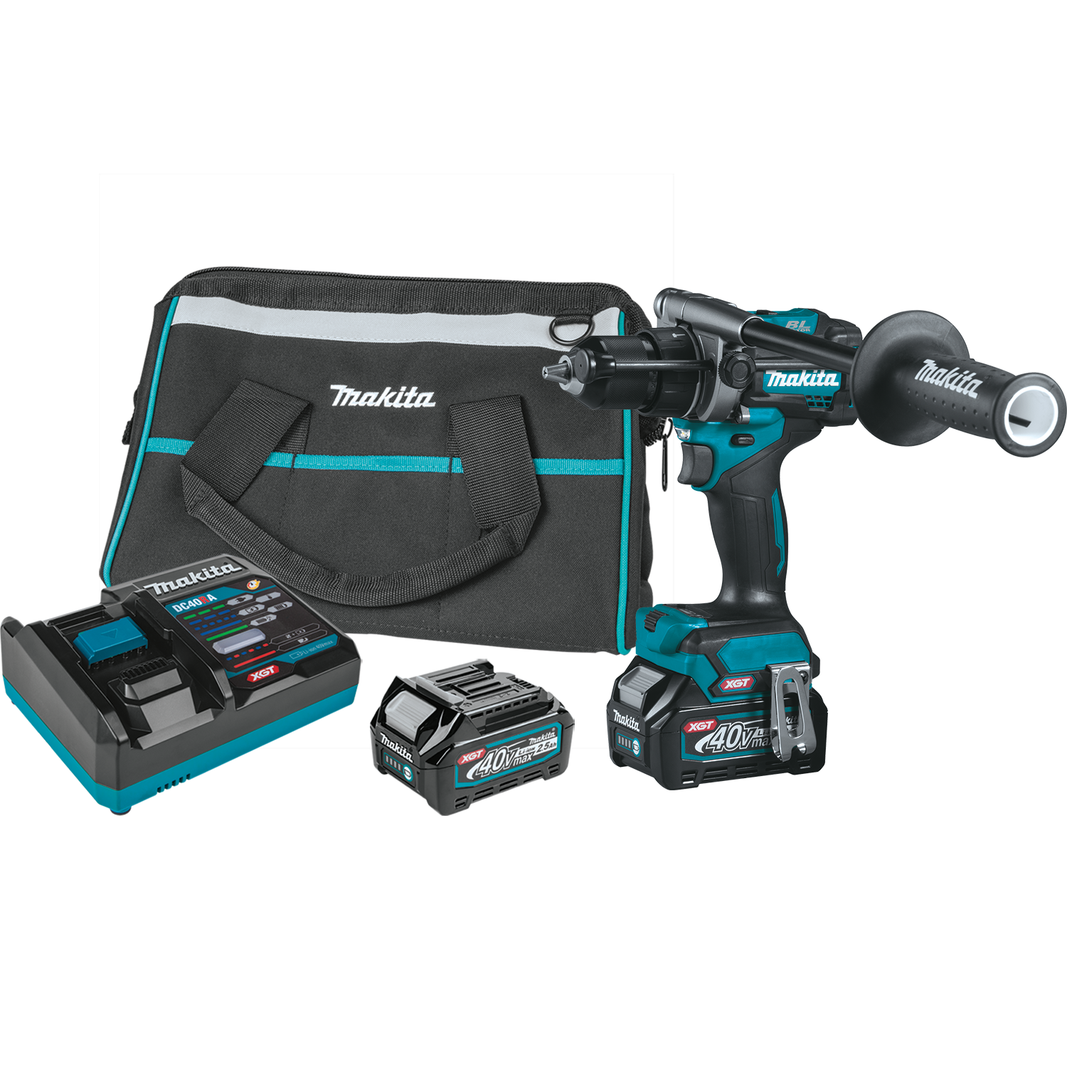 Makita, Makita GPH01D 40V Max XGT Brushless Cordless 1/2" Hammer Driver-Drill Kit