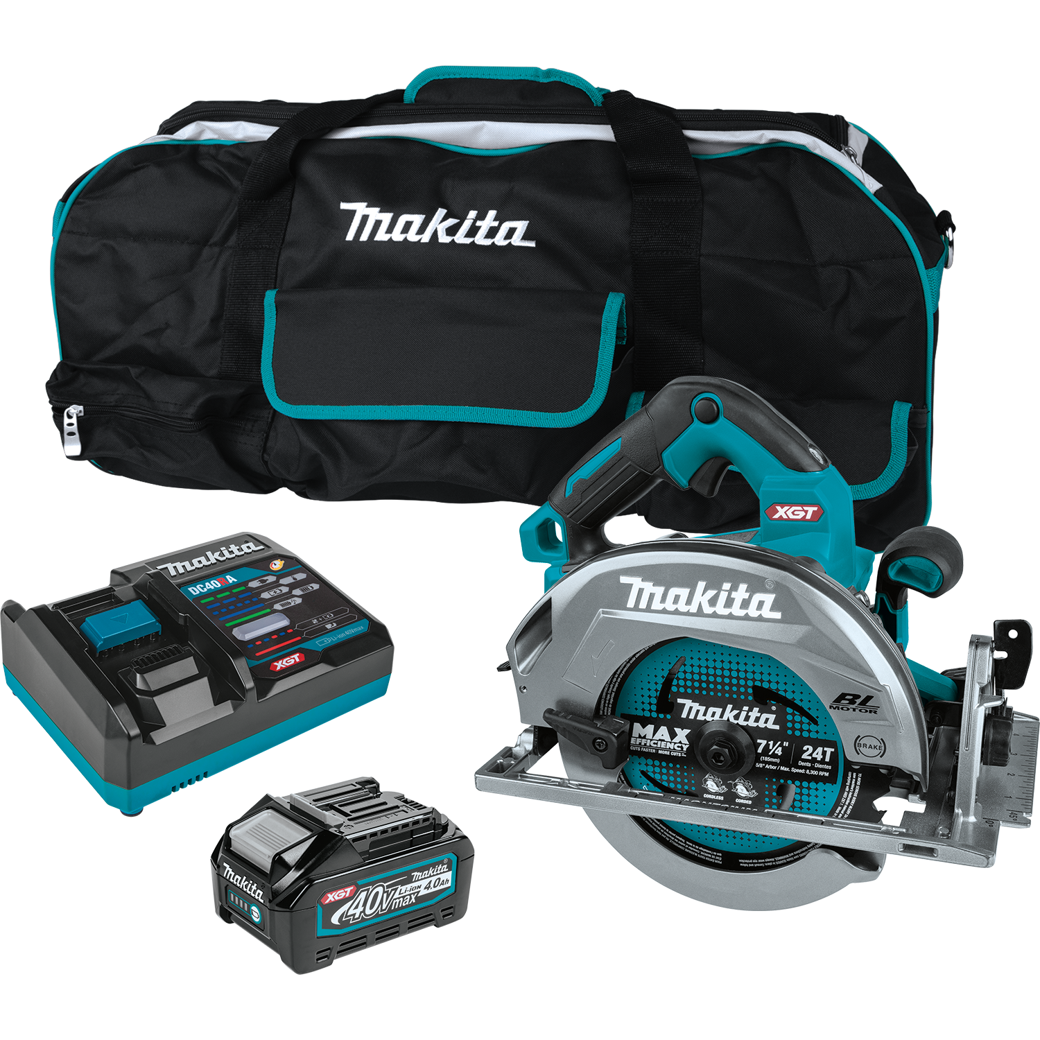 Makita, Makita GSH01M1 40V Max XGT Brushless Cordless 7-1/4" Circular Saw Kit