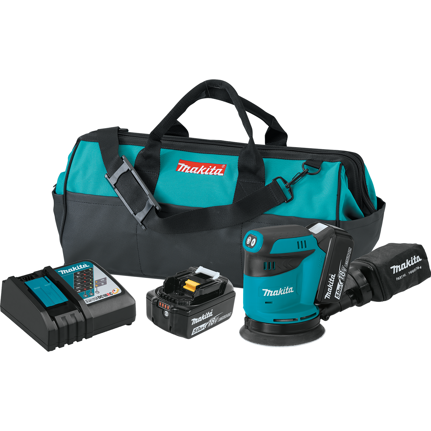 Makita, Makita XOB01T 18V LXT Cordless 5" Random Orbit Sander Kit