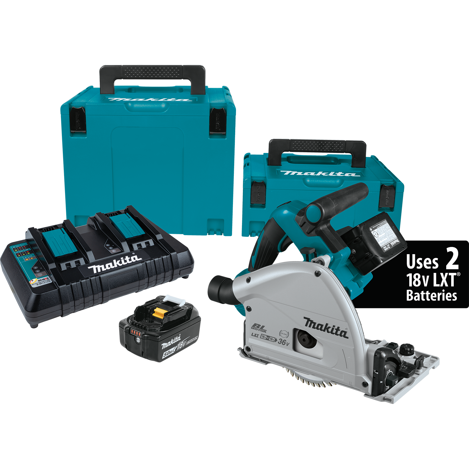 Makita, Makita XPS01PTJ 18V X2 (36V) LXT Plunge Circular Saw Kit