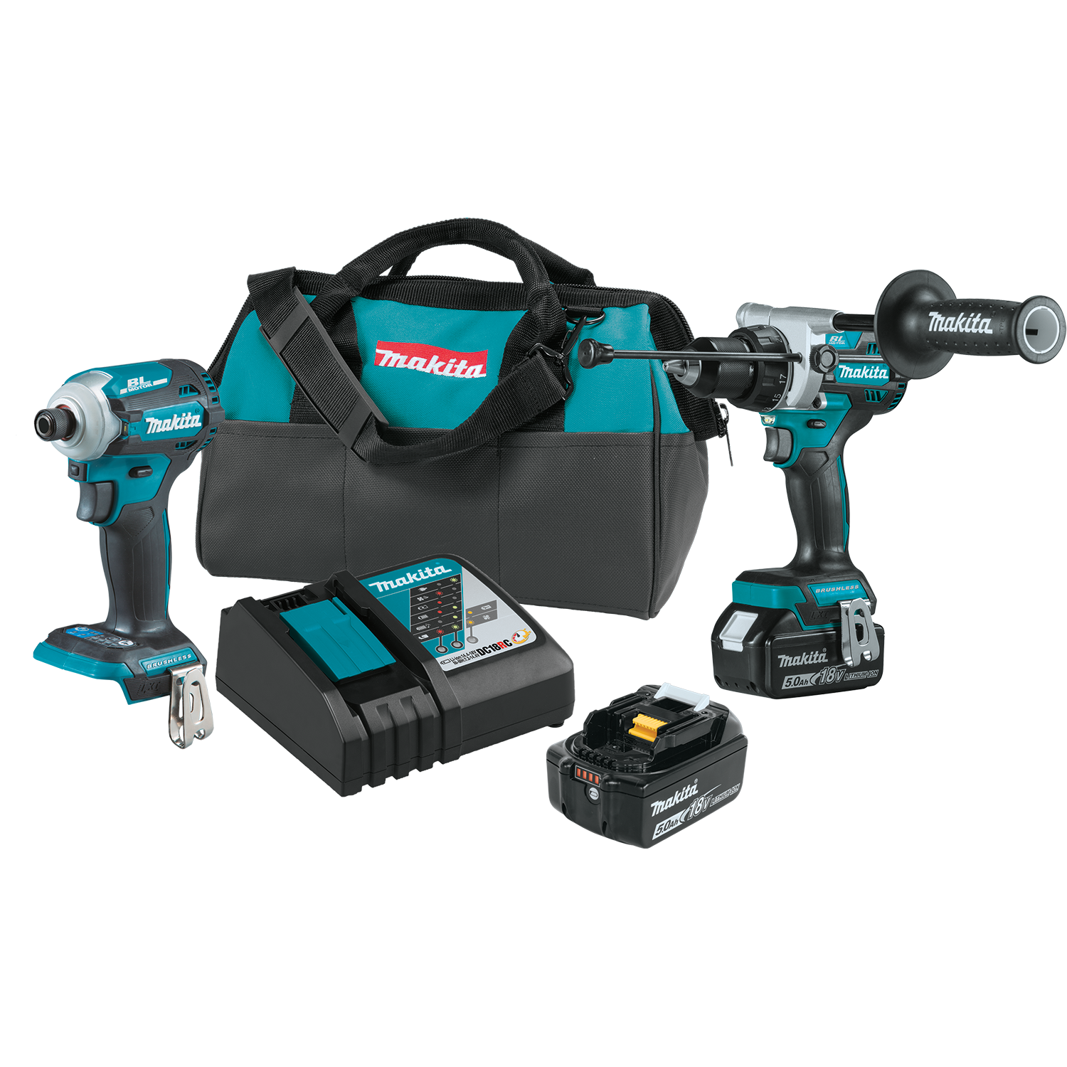 Makita, Makita XT288T 18V LXT Brushless Cordless 2 Tool Combo Kit